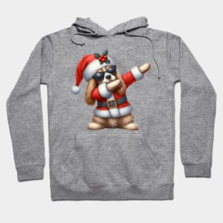 Christmas Cocker Spaniel Dog Dabbing Dance Hoodie